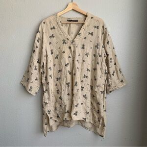 Gudrun Sjoden Linen Tunic Top